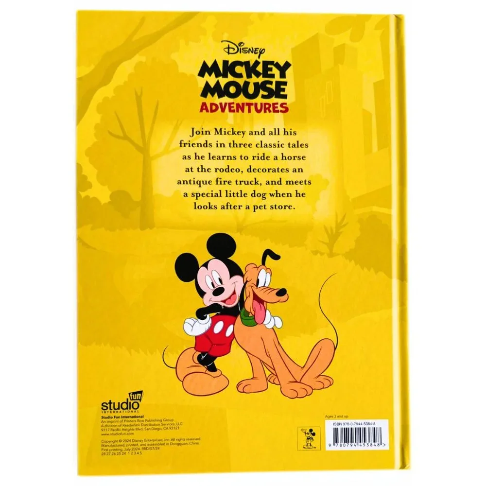 DISNEY Mickey Mouse Adventures Hardcover Die-cut Classics NEW
